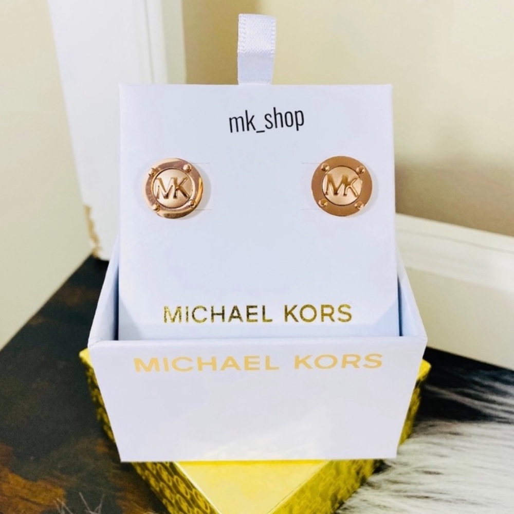 Michael Kors Stud Earrings Rose Gold